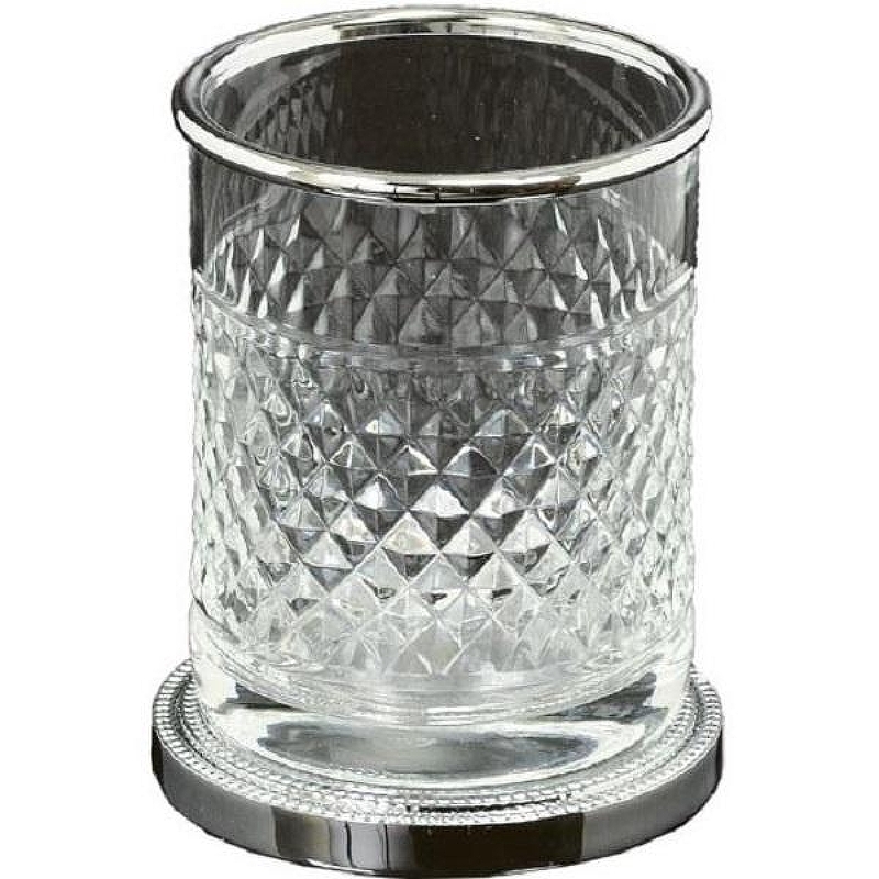 Стакан для зубных щеток Boheme Murano Cristal 10217 Хром