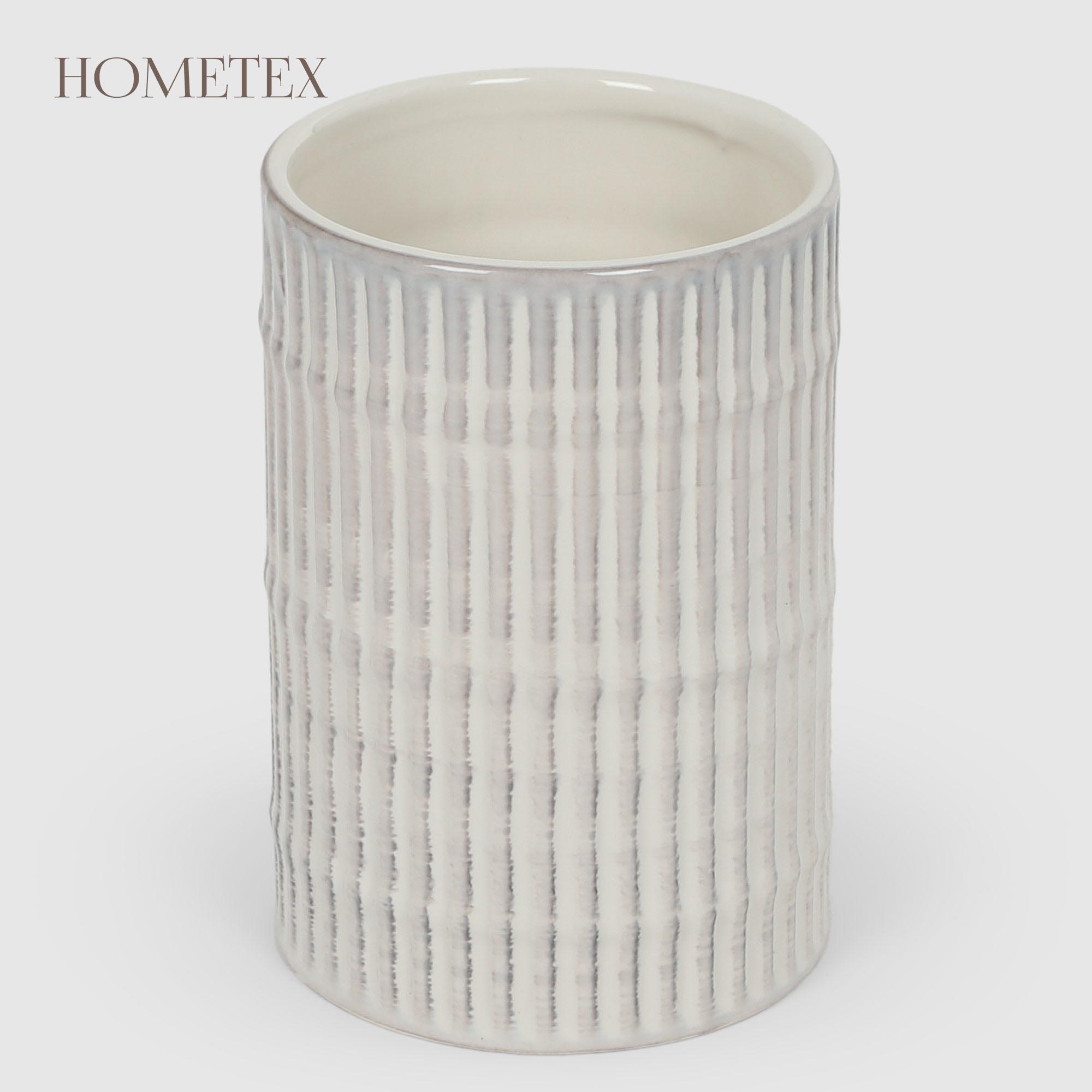 Стакан для зубных щеток Hometex из керамики баррель