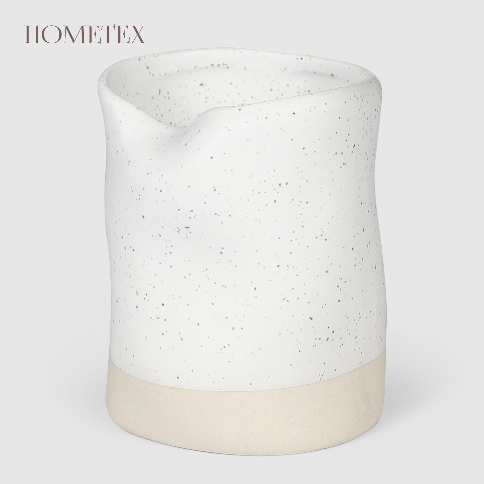 Стакан для зубных щеток Hometex из керамики с белым напылением