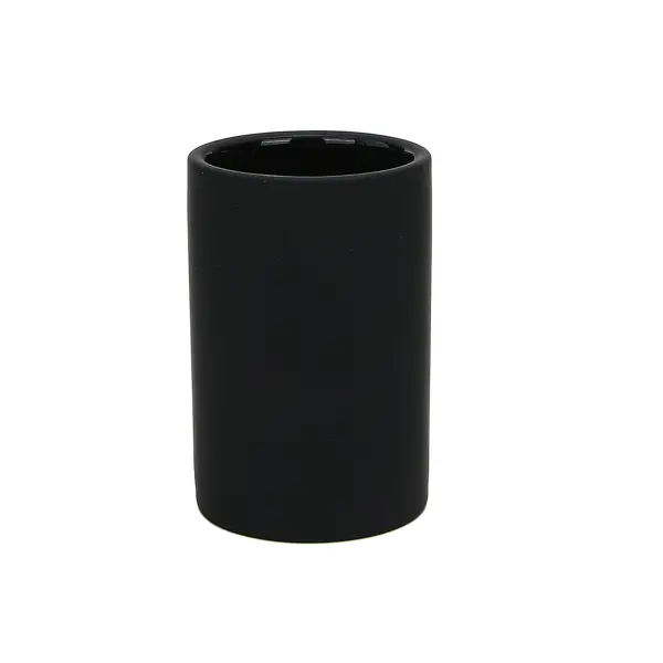 Стакан для зубных щЕток Iddis Юниверсал Блэк (Universal Black) LMUBC00i45 керамика цвет черный