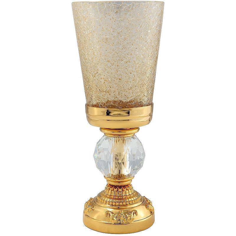 Стакан для зубных щеток Migliore Cristalia 16821 Золото с кристаллом Swarovski