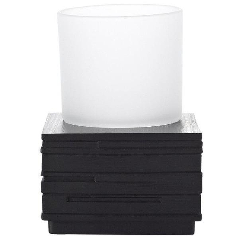 Стакан для зубных щеток Ridder Brick 22150110 Черный