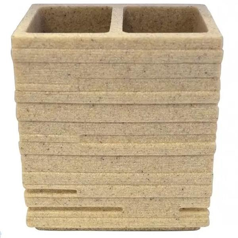 Стакан для зубных щеток Ridder Brick 22150211 Бежевый