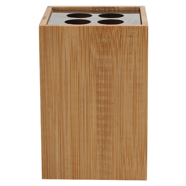 стакан для зубных щеток VITARTA Bamboo 4 деления бамбук бежевый