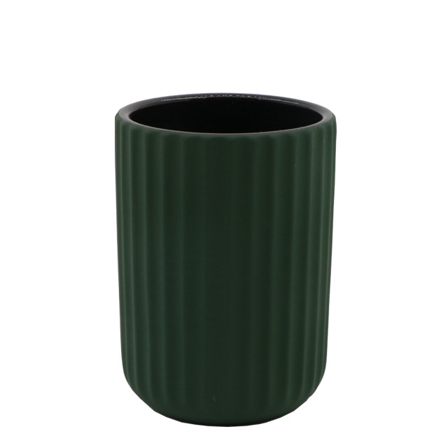 стакан для зубных щеток VITARTA Emerald matte керамика темно-зеленый