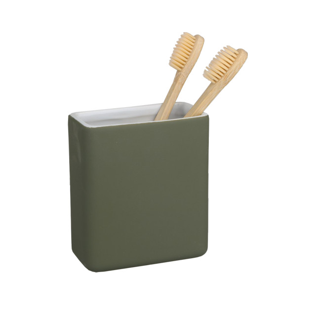 стакан для зубных щеток VITARTA Green matte керамика хаки