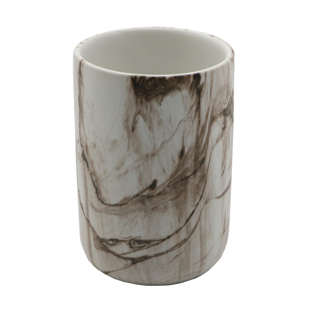 стакан для зубных щеток VITARTA Marble sand керамика бежевый