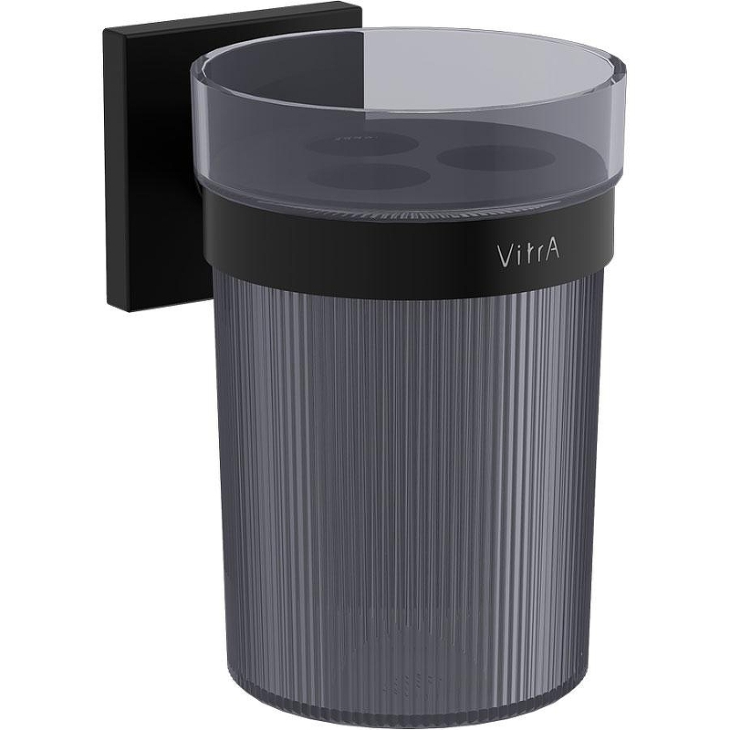 Стакан для зубных щеток Vitra Root A4480636 Черный матовый