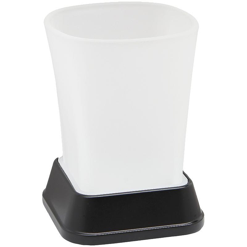 Стакан для зубных щеток WasserKRAFT Amper Black K-5428B цвет Черный матовый