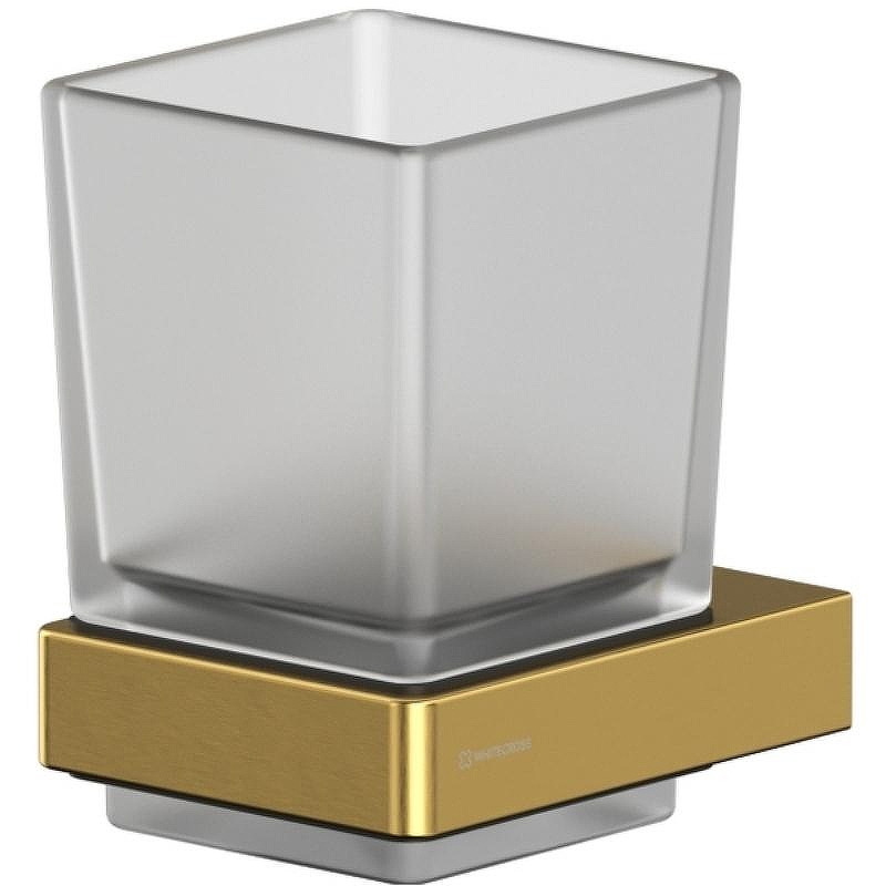 Стакан для зубных щеток Whitecross Cubo gunmetal CU2430GM Оружейная сталь