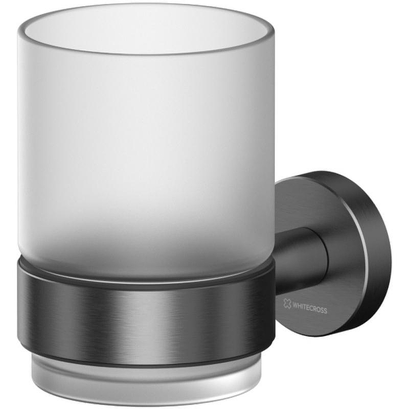 Стакан для зубных щеток Whitecross Ergo gunmetal ER2230GM Оружейная сталь