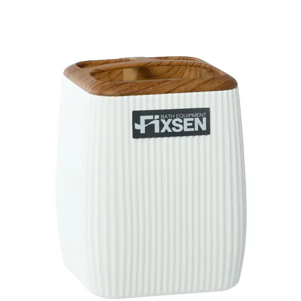 Стакан Fixsen White Wood белый пластик
