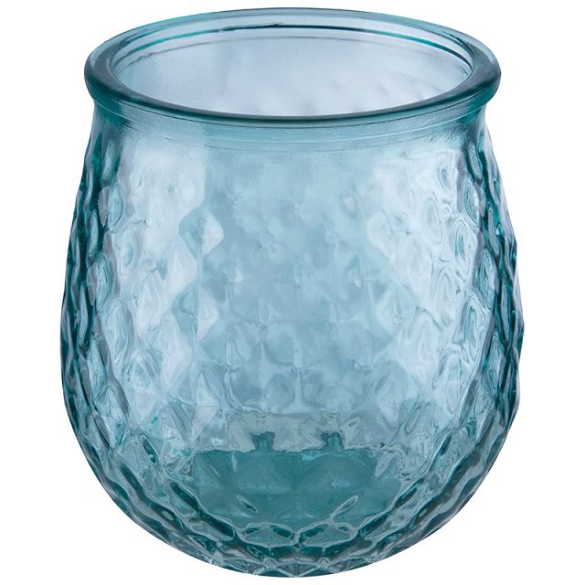стакан РЫЖИЙ КОТ Crystalite стекло голубой
