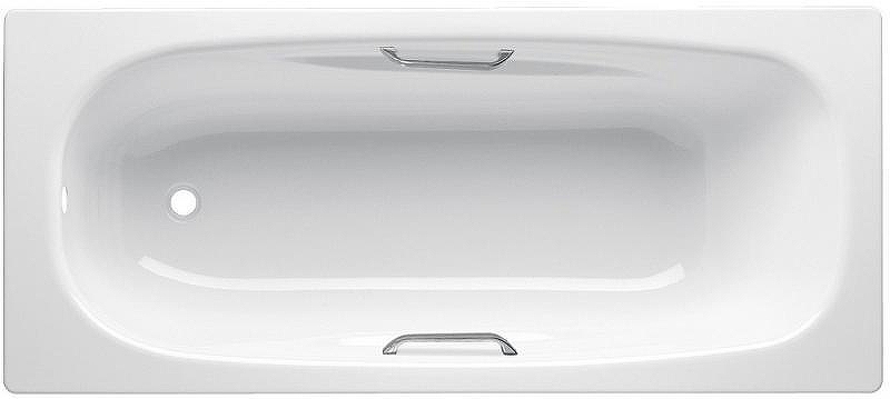 Стальная ванна BLB Universal Anatomica B75U 170x75 с отверстиями для ручек без гидромассажа