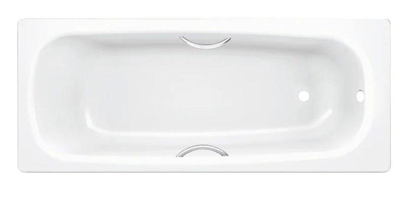 Стальная ванна BLB Universal HG 170x70 B70HTH001 handles цвет Белый с отверстиями под ручки, с шумоизоляцией