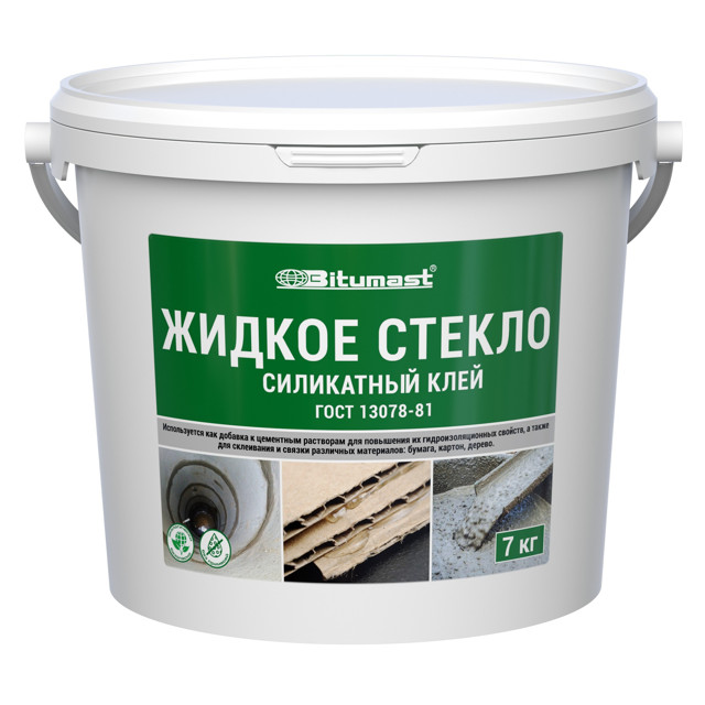 стекло жидкое BITUMAST 7 кг, арт.220108