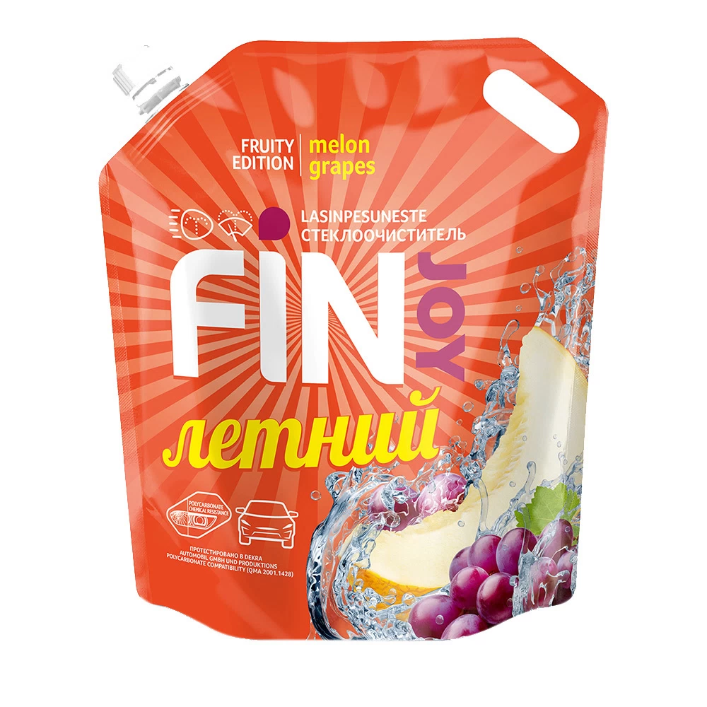 Стеклоомыватель Fin Joy Fruity Melon летний 4 л