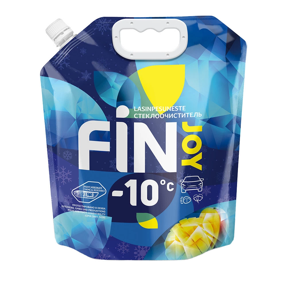 Стеклоомыватель Fin Joy Indigo mango зимний -10 °С 3 л