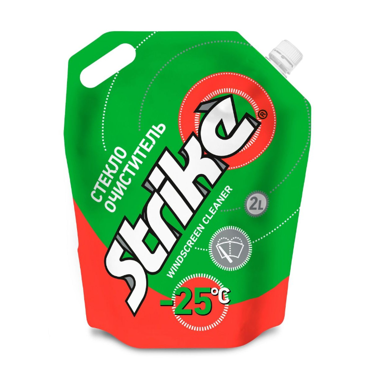 Стеклоомыватель Strike -25 дой-пак 2 л