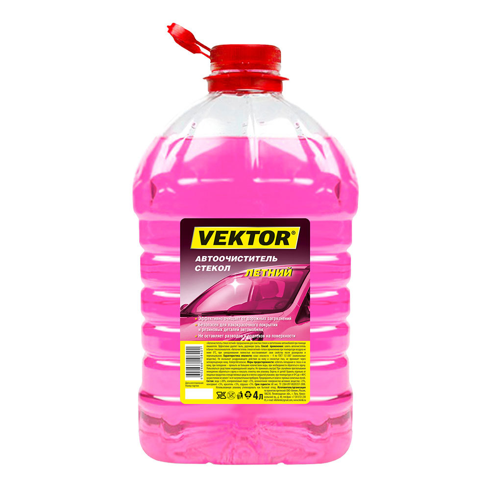 Стеклоомыватель Vektor летний 4 л