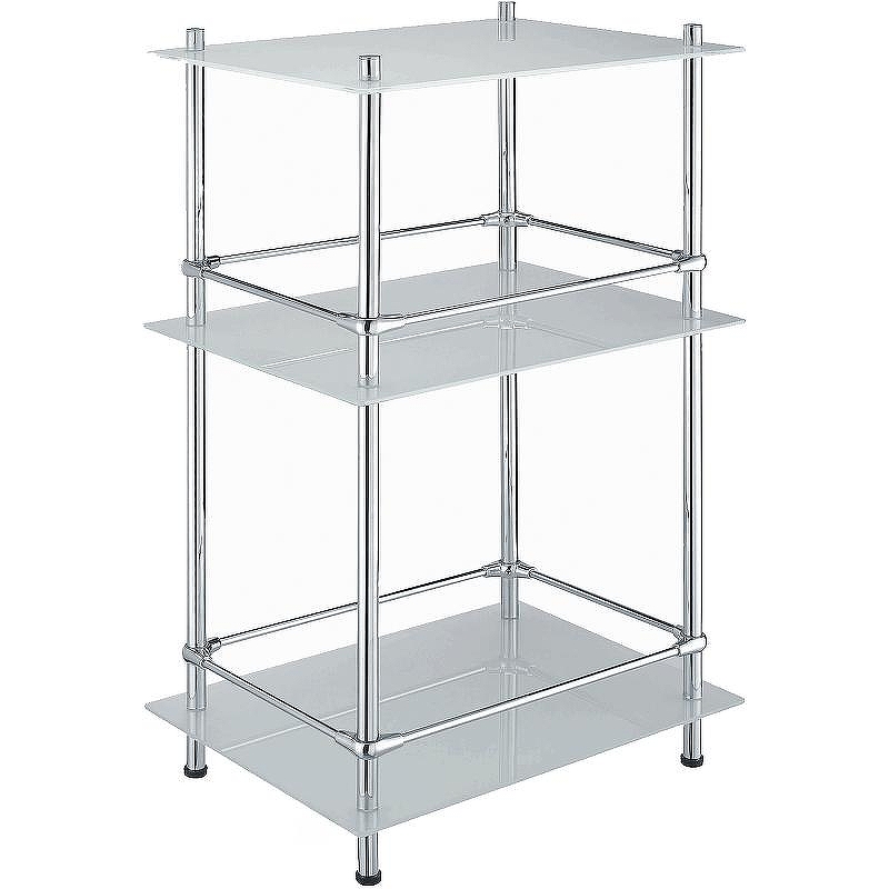 Стеклянная полка WasserKRAFT K-4033 цвет Хром