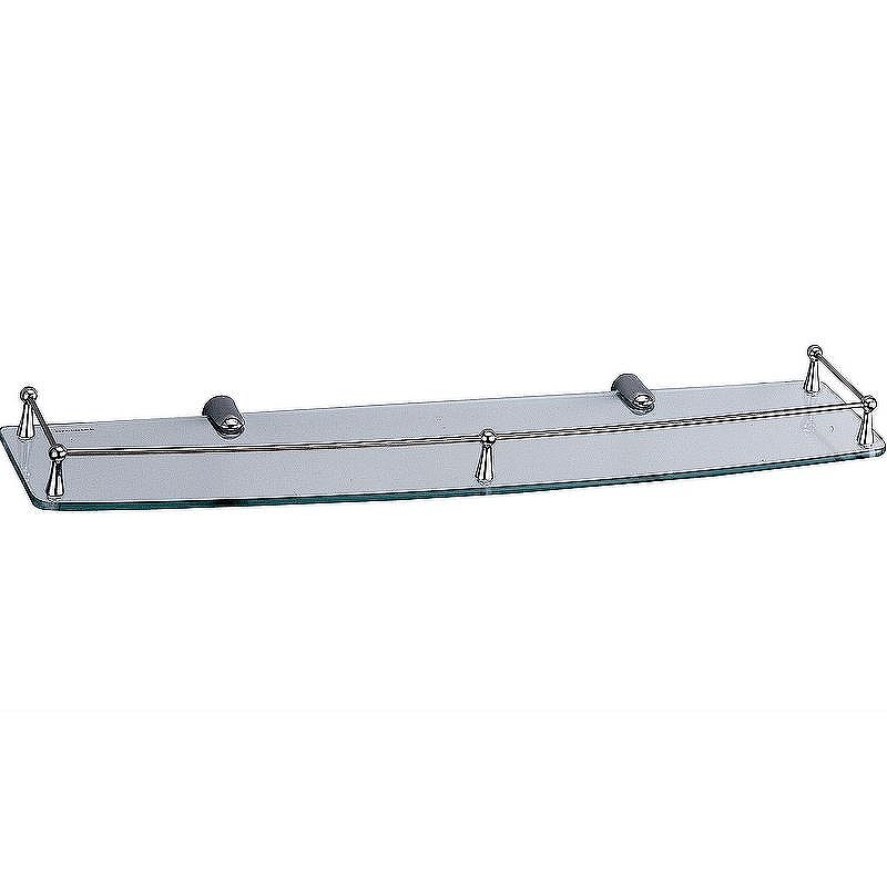 Стеклянная полка WasserKRAFT K-555 цвет Хром