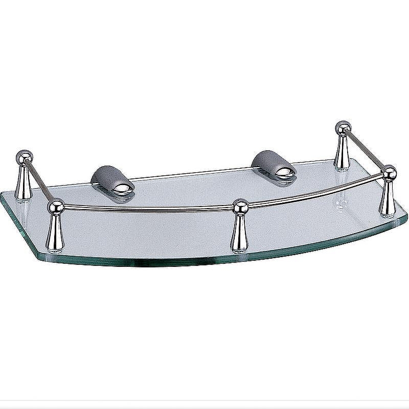 Стеклянная полка WasserKRAFT K-588 цвет Хром