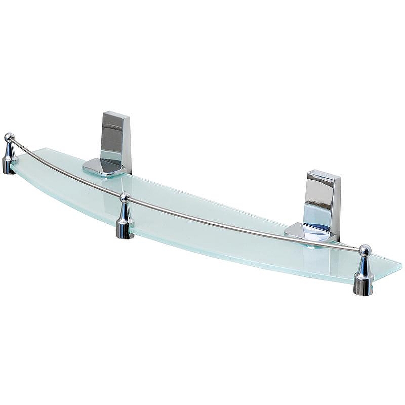 Стеклянная полка WasserKRAFT Lopau K-6044 цвет Хром