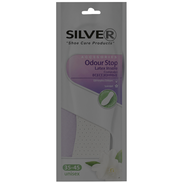 стельки SILVER Анти-Запах Всесезонные с активированным углем р-р 33-45