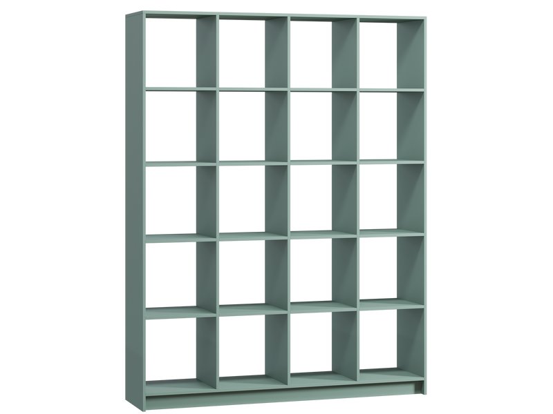 Стеллаж Бруно 1-162x210 Серо-зеленый