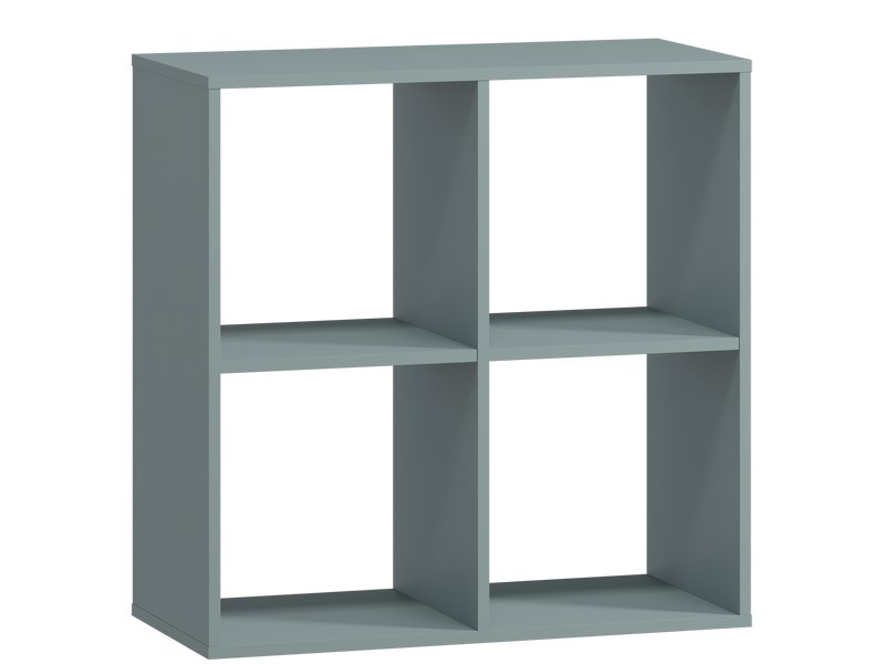 Стеллаж Кейн 4-75x75 Серо-зеленый