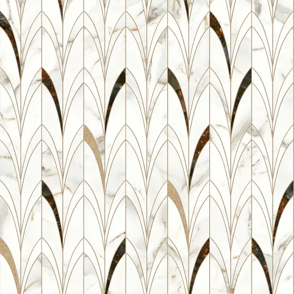 Стеновая панель Delicate Amber 240x0.4x60 см алюминий цвет белый