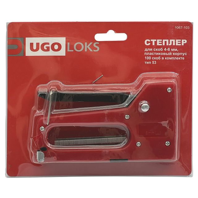 степлер ручной UGO LOKS тип 53 4-8мм пластиковый корпус