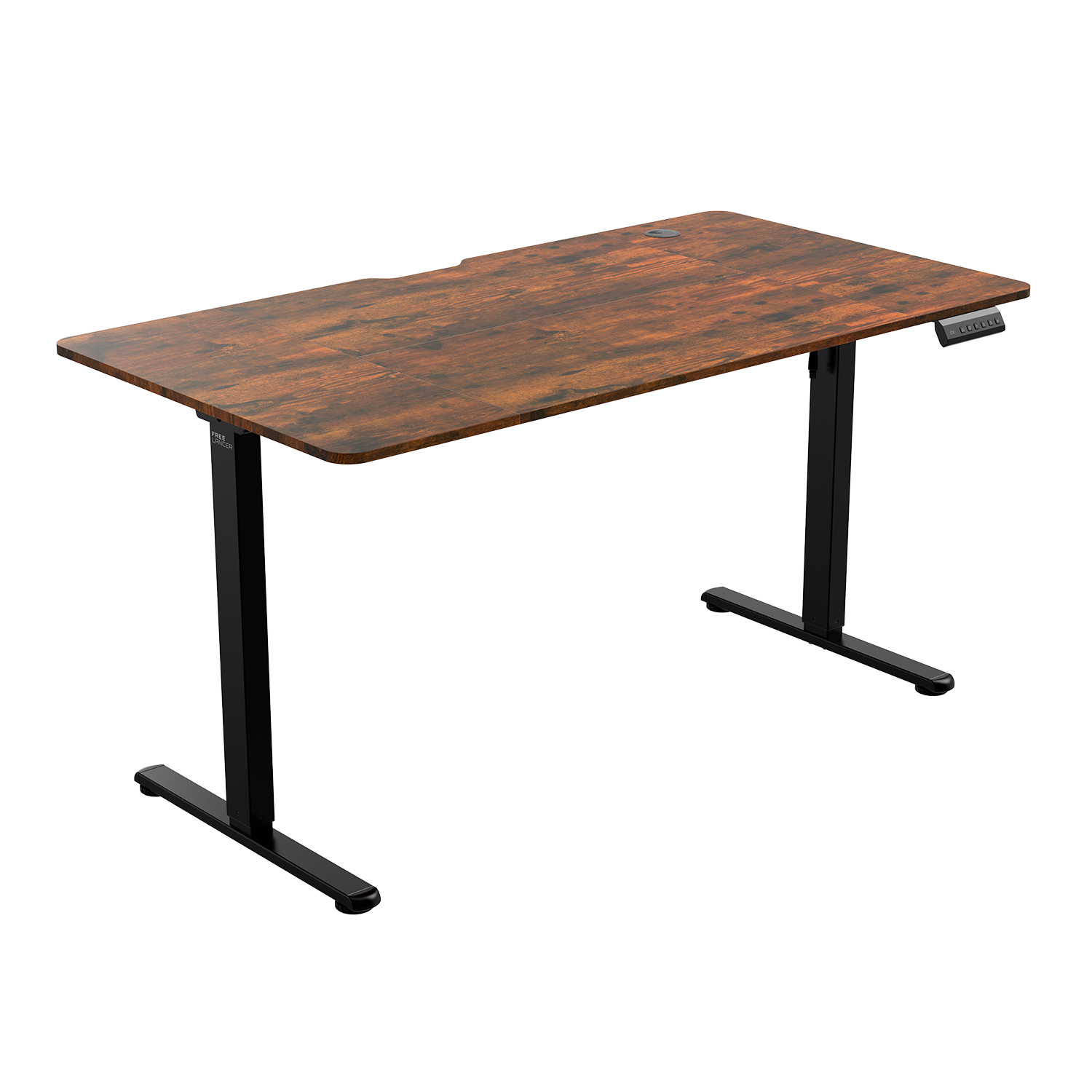 Стол компьютерный ZONE 51 e-Freeflow 140x75 Dark Wood