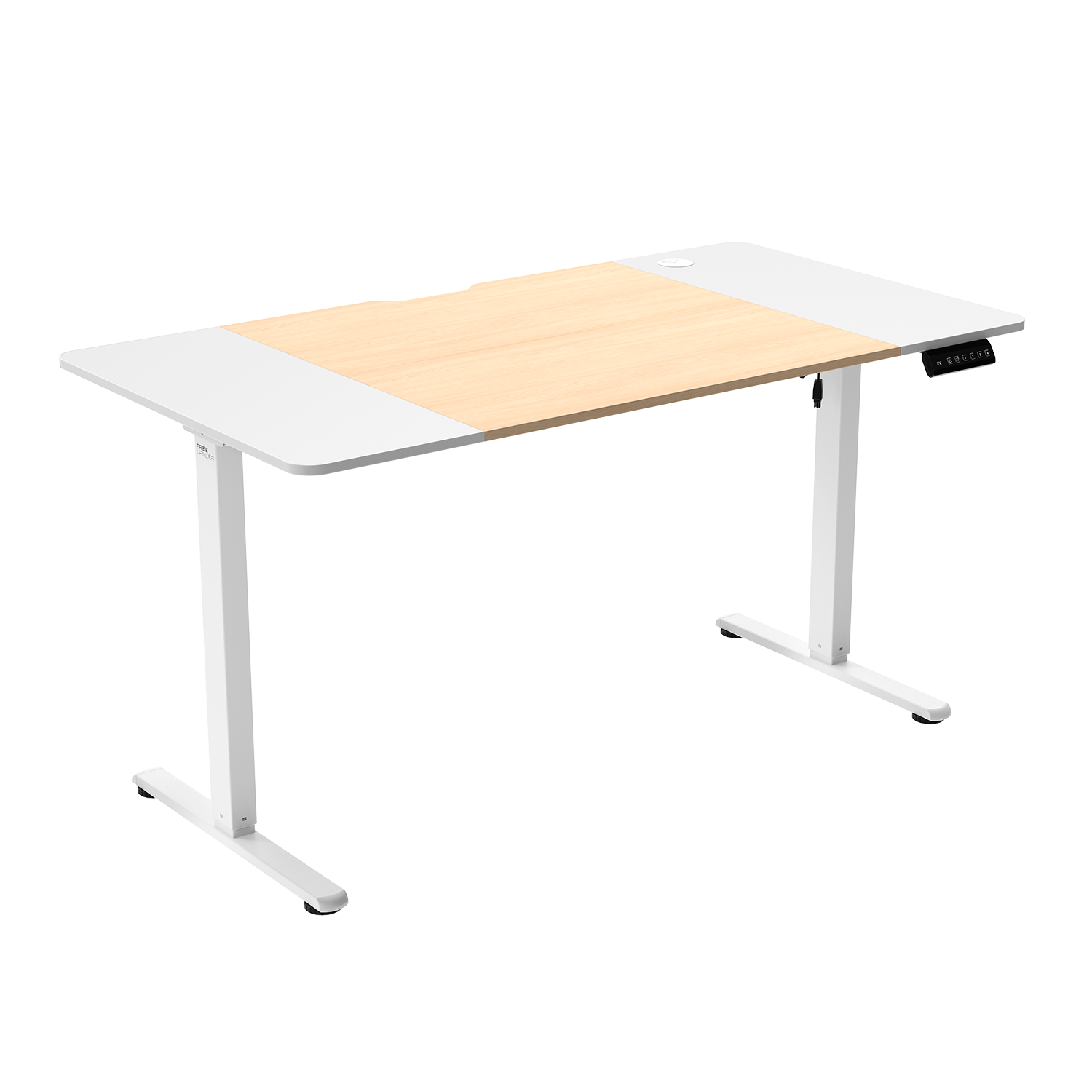 Стол компьютерный ZONE 51 e-Freeflow 140x75 Light Wood-White