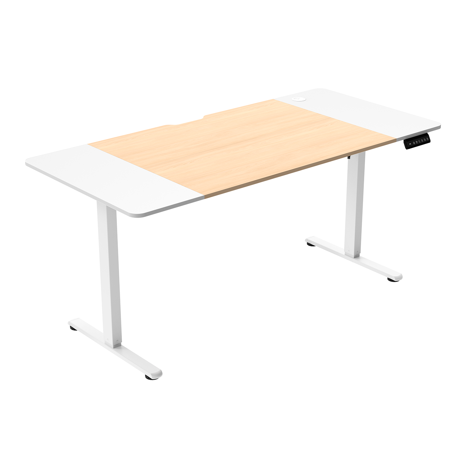 Стол компьютерный ZONE 51 e-Freeflow 160x75 Light Wood-White