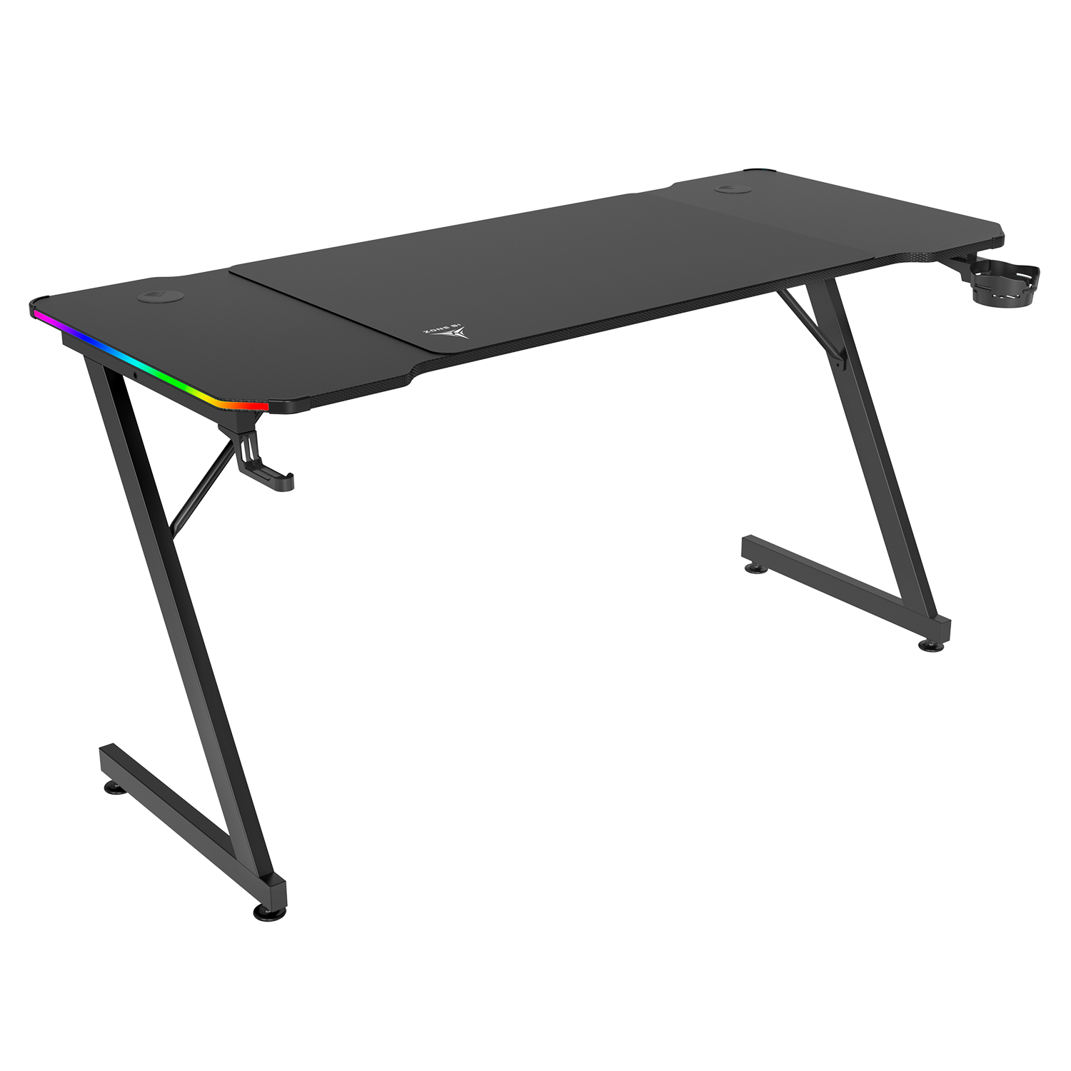 Стол компьютерный ZONE 51 TRINE 140 RGB Black