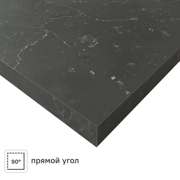 Столешница KONSENSA Кемь 300x60x3.8 см ДСП цвет черный
