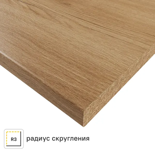 Столешница кухонная DELINIA Верея 240x60x3.8 см ДСП цвет коричневый
