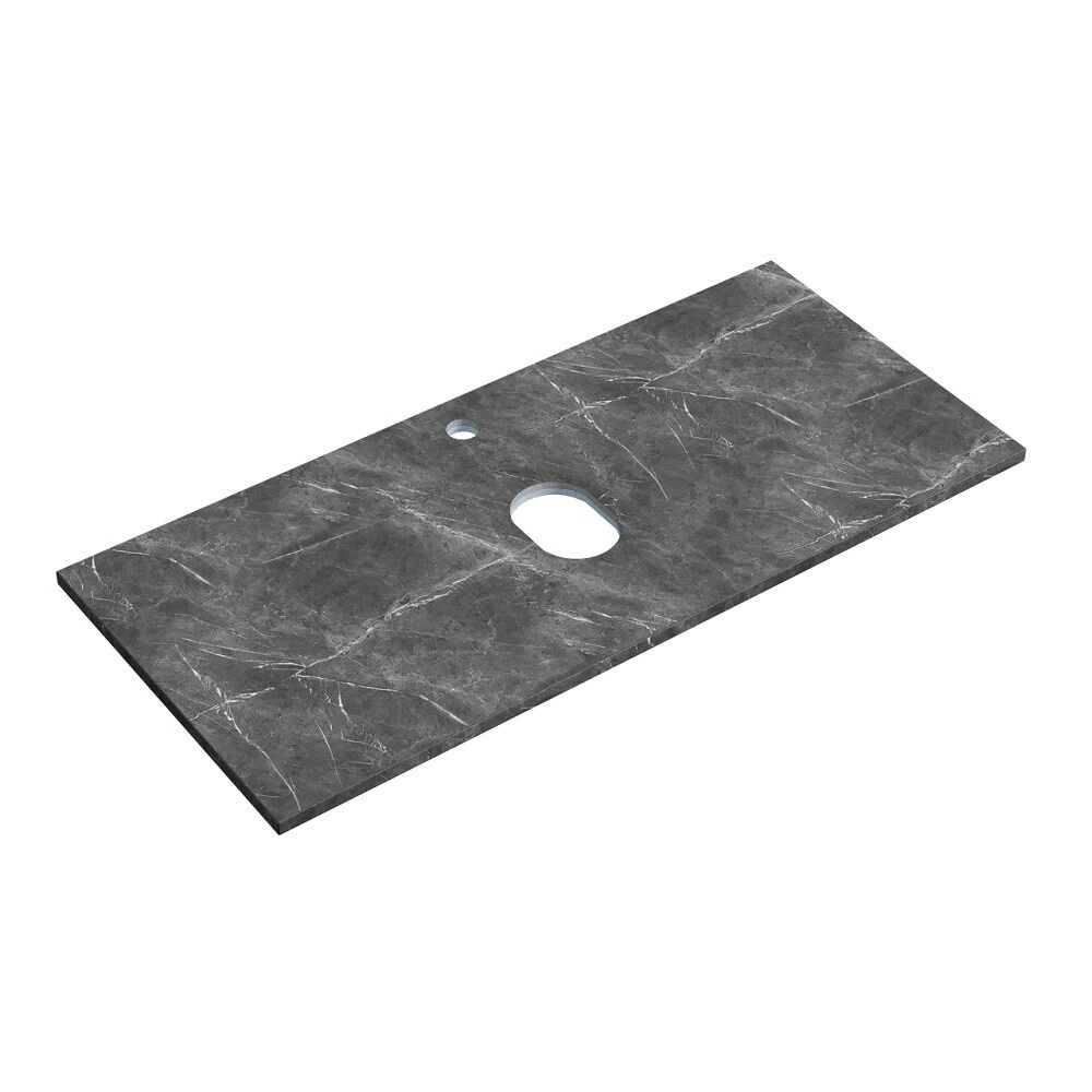 Столешница под раковину 100х46х2,1 см серая Sancos Black Sky (TT100A1X)