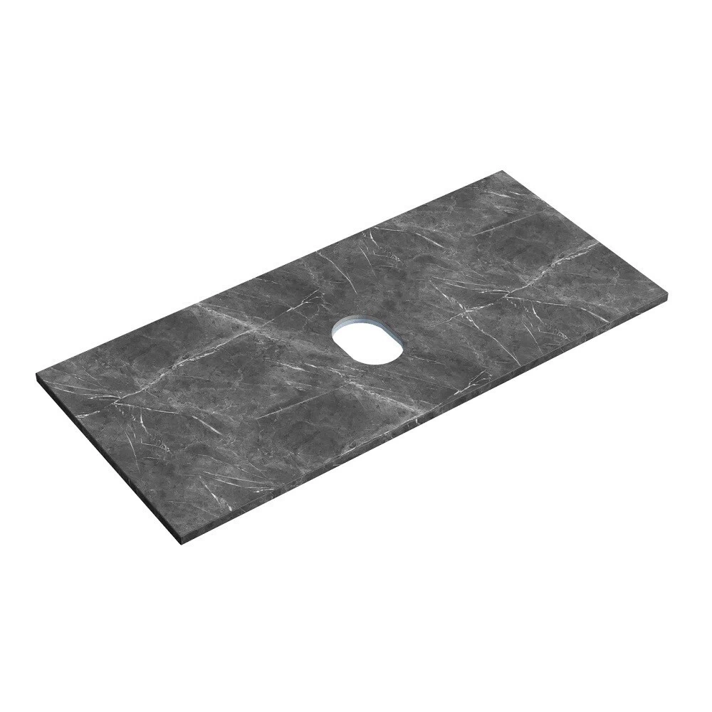 Столешница под раковину 100х46х2,1 см серая Sancos Black Sky (TT100A1)