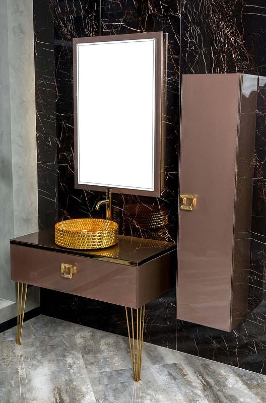 Столешница под раковину Boheme Armadi Art Lucido 80 853-080-PU цвет Лиловый