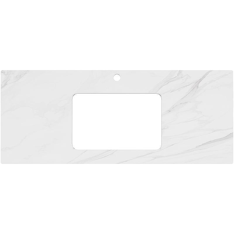 Столешница под раковину Kerama Marazzi Plaza Classic Neo Монте тиберио 120 PL3.SG507120R\120 Белый мрамор