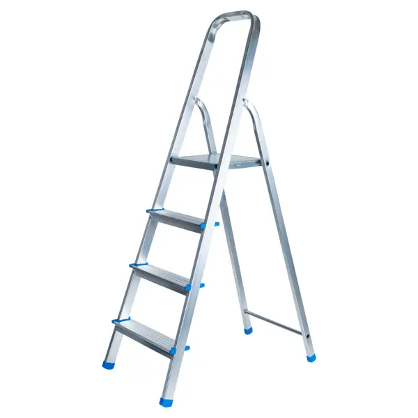 Стремянка алюминиевая Ladderbel STR-AL-4 4 ступени, максимальная нагрузка 150 кг