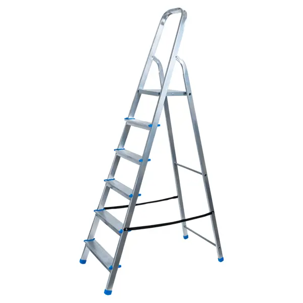 Стремянка алюминиевая Ladderbel STR-AL-6 6 ступеней, максимальная нагрузка 150 кг
