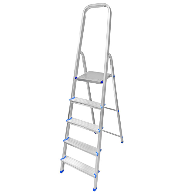 стремянка односекционная LADDERBEL 5 ступеней алюминиевая