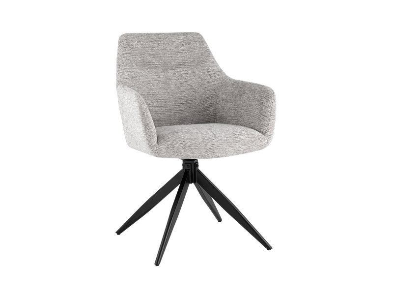 Стул Келлум Рогожка Серый/Черный