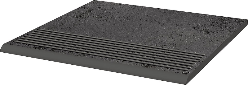 Ступень фронтальная Ceramika Paradyz Semir Grafit Графит матовая 29,5x29,5 см