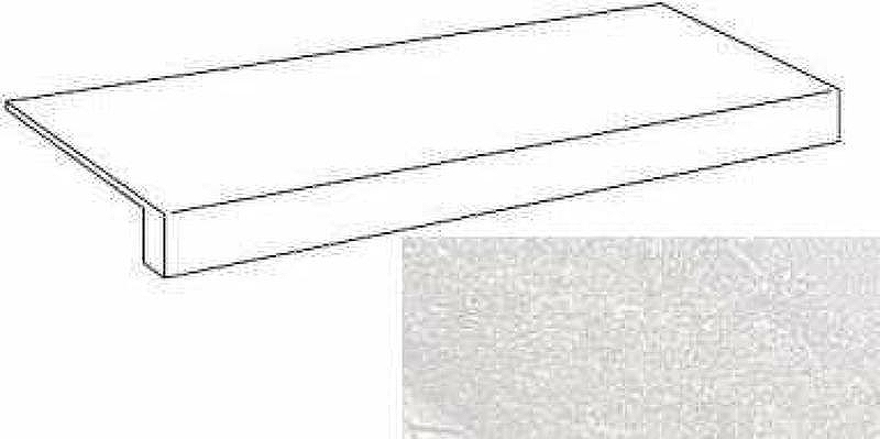 Ступень фронтальная Gres de Aragon Tibet Blanco Anti-Slip 33х120 см