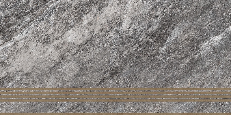 Ступень GlobalTile Thor ST220VG Серый Неполированная 30х60 см